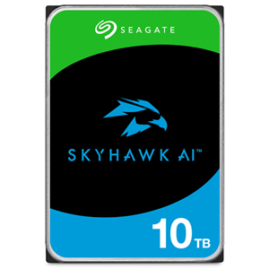 10TB, SATA 6Gb/s, 256MB Cache, 7200RPM, Internal 3.5" Surveillance Hard Drive, 1-16+ bays, Up to 64 cameras, Up to 32 AI streams, 180TB/Y Workload, 5-year warranty