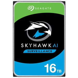 16TB, SATA 6Gb/s, 256MB Cache, 7200RPM, Internal 3.5" Surveillance Hard Drive, 16+ bays, Up to 64 cameras, 550TB/Y Workload, 3-year warranty.