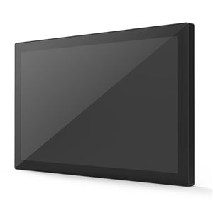 31.5" FHD, Inputs incl. VGA, HDMI, DisplayPort. Panel Mount + VESA mounting options. Touch via USB only.