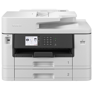 Up to 28ipm print speed1, 2-sided A4 print, scan, copy and fax,1-sided A3 print. 8.8cm colour touchscreen, Wired & wireless connectivity, 2 x 250 sheet paper trays, 50 sheet 2-Sided A4 Automatic Document Feeder (ADF)6.

Standard yield: BK/C/M/Y 550 pages (LC432)
High-yield: BK 3000 pages and C/M/Y 1500 pages (LC432XL)