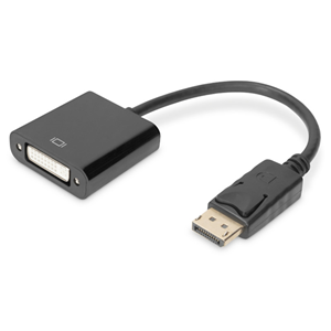 This digital HD adapter / converter suits for example ideal to connect a notebook or computer with DP interface to a DVI monitor, beamer, LCD/TFT monitor with a DVI cable.