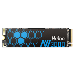 250GB, NT01NV3000-250-E4X, Netac NV3000 PCIe 3 x4 M.2 2280 NVMe 3D NAND SSD 250GB, R/W up to 3000/1400MB/s, with heat sink, 128-layer TLC NAND with SLC cache, 5 years warranty Max 150TBW
