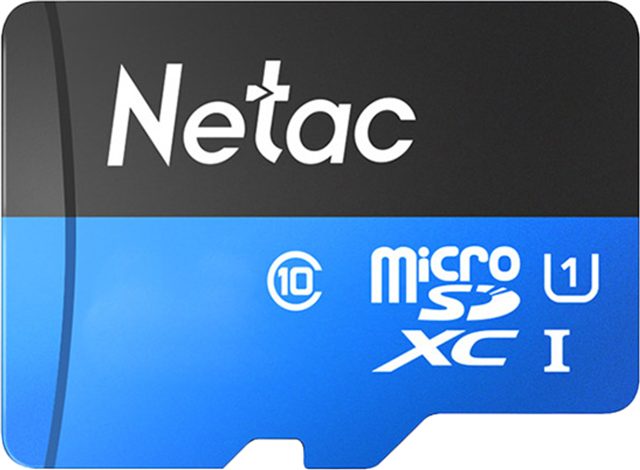 Netac P500 Standard MicroSDHC 32GB U1/C10 up to 80MB/s, retail pack with SD Adapter, 5 year warranty