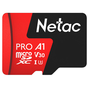Netac P500 Extreme Pro MicroSDXC 128GB V30/U3/A1/C10 up to 100MB/s, retail pack with SD Adapter, 5 year warranty