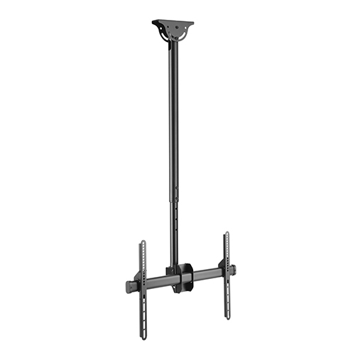 BRATECK 37''-70'' Ceiling Mount Bracket. Max Load: 50Kgs. VESA support up to: 600x400. Profile: 1060-1560mm. Hidden cable management. Colour: Slate black.