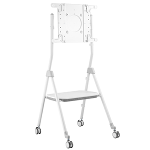 CBMOBTW	CommBox Twist Media Cart	Stylish mobile media cart featuring 'twist' function so displays can be viewed landscape or portrait. Suits CommBox screens up to 55", also compatible with Microsoft Surface Hub 2S, Samsung Flip and most 37"- 55" displays. Other features include steeper front leg design which offers more space for moving, 5 degree tilt angle, clever cable management, stylish dual textured equipment shelf and 3" heavy-duty lockable casters. </br>