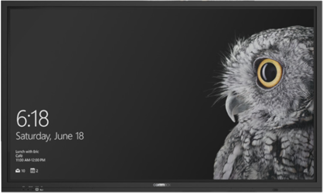 86" Interactive Touchscreen with CommBox OS, CommBox Whiteboard, CommBox Connect for casting (Miracast, Airplay, Chrome), Chromium, CommBox Store, CommBox Manage, CommBox Tools, CommBox Smart Side Bar and Integration with Microsoft Ink. Includes 2 stylus. 3 X HDMI 2.0 In (ARC & CEC), 4 X USB In, 1 X USB-C In, 1 X VGA, 2 X LAN port, SPIDF out, analogue audio outt. 2 X built in 20W speakers with powerful bass response - suitable for 30 person rooms. OPS slot for slide in PC. Removable WiFi 6. Come with 5 year onsite warranty and wall bracket.</br>