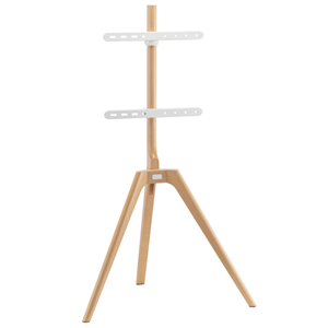 Solid beech wood display/tv floor stand creates a stunning feature for 45"- 65"screens, with 45 degree swivel function. It