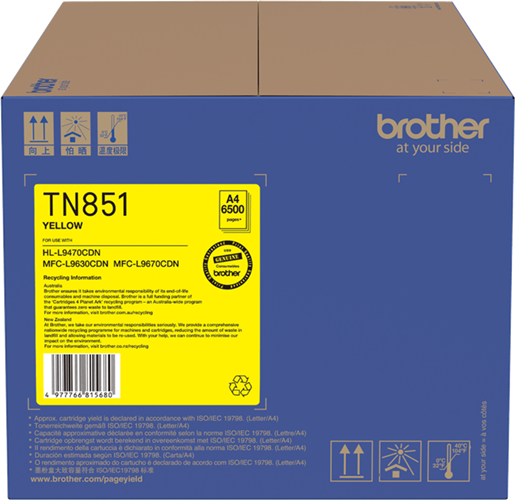 Compatible With: HLL9470CDN, MFCL9630CDN, MFCL9670CDN, MFCL9630CDN</br>Prints 6,500 pages  (in accordance with ISO/IEC 19798)</br>