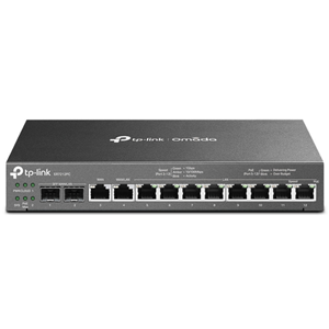 1 Fixed Gigabit WAN RJ-45 Port</br>1 Gigabit WAN/LAN RJ-45 Port</br>2 Gigabit SFP WAN/LAN Ports</br>8 Gigabit LAN Ports PoE, 110W PoE Budget</br>VPN: OpenVPN/ IPSec/ PPTP/ L2TP/ L2TP over IPSec</br>Omada SDN Remote Management and Zero Touch Provisioning</br>Omada Cloud Controller for up to 2x Omada Switch + 10x Omada AP</br>