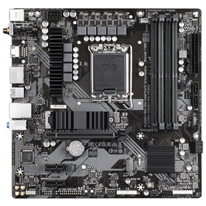 B760M DS3H AX DDR4, LGA1700, B760, 4 x DDR DIMM up to 128 GB, 1x HDMI2.0, 2x DP1.2, Realtek Audio CODEC, Realtek 2.5GbE LAN, 11ax WiFi, 1x PCIeX16, 2x PCIeX1, 2x M.2, 4x SATA with RAID 0/1/5/10, 1x USB Type-C, USB 3.2 Gen 2, 3x USB 3.2 Gen 1 ports, 2x USB2.0/1.1, Micro ATX Form Factor 24.4cm x 24.4cm</br>