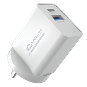 Support Multi-model quick charge by PD3.0 & QC3.0
Dual Port wall charger features one USB-C and USB-A port for fast and convenient charging of two devices simultaneously
The USB-C Port is enabled with the PD3.0 technology with the maximum power of 20Watts for super-fast charging of your USB-C enabled device
The USB-A quick charge 3.0 port also can deliver 20W of charging power to compatible devices when the two outlets are used separately