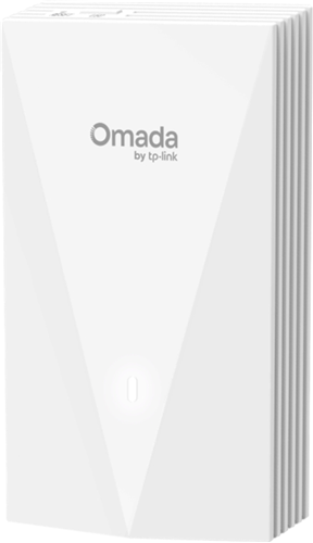 Wall Plate Mounting; fits in a standard power or light switch fitting</br>Wi-Fi 6 with Simultaneous 574 Mbps on 2.4 GHz and 2402 Mbps on 5 GHz totals 2976 Mbps WiFi speeds</br>4x Gigabit Ethernet ports, 1 with PoE pass-through</br>Centralised Omada SDN Cloud Management</br>PoE+ 802.3at</br>Secure Guest Network and Seamless Roaming</br>