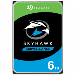 6TB, SATA 6Gb/s, 256MB Cache, Internal 3.5" Surveillance Hard Drive, 1-8+ bays, Up to 64 cameras, 180TB/Y Workload, 3-year warranty,