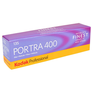 KODAK PROFESSIONAL PORTRA 400 Film
The world’s finest grain high-speed color negative film
At true ISO 400 speed, this film delivers spectacular skin tones plus exceptional color saturation over a wide range of lighting conditions.

For years, professional photographers have preferred KODAK PROFESSIONAL PORTRA Films because of their consistently smooth, natural reproduction of the full range of skin tones. In that same tradition, the new PORTRA 400 Film is the ideal choice for portrait and fashion photography, as well as for nature, travel and outdoor photography, where the action is fast or the lighting can’t be controlled.