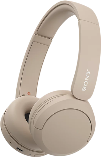 The WH-CH520 is a lightweight on-ear wireless headphone for casual use. Long battery-life, quick charging and handsfree voice calls, with multipoint, also make this great-value headphone an easy choice. A first for this category of headphone, the companion app provides many features, including adjustable sound and other custom settings. </br>Beige