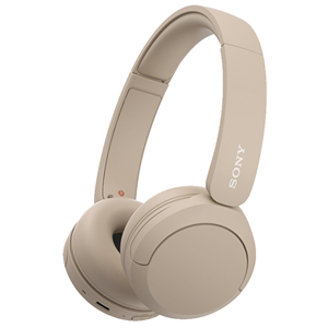 The WH-CH520 is a lightweight on-ear wireless headphone for casual use. Long battery-life, quick charging and handsfree voice calls, with multipoint, also make this great-value headphone an easy choice. A first for this category of headphone, the companion app provides many features, including adjustable sound and other custom settings. </br>Beige