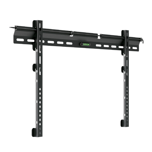 BRATECK 37"-70" Ultra-Slim Fixed Wall Bracket. Max Load: 65kg. VESA Support up to 800x400. Built-in Bubble Level. Curved Display Compatible. Colour: Black.