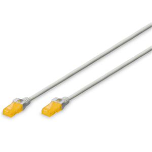 CAT 6 U-UTP slim patch cord, Cu, LSZH AWG 28/7, length 1.5 m, color grey</br>Enables flexible and space-saving cabling in your network.