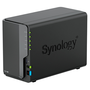DS224+, Intel Celeron J4125, 2 GB DDR4 (Maximum of 6GB), 2x USB 3.2, 2x 1GbE LAN port, 2x Drive Bays, 108TB Max single volume size, Hot Swappable, Max IP Cams - 25 (Including two free)</br></br> Compatible RAM Model - D4NESO-2666-4G (DDR4 non-ECC SODIMM)