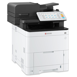Print, Duplex, 1200dpi resolution, Scan, Copy, Fax, USB/Gigabit Ethernet, 35ppm (Mono), </br>Starter Toner[~3,500 Pages Black, ~2,500 Pages Colour], TK5374 Black Toner [TK-3574K, KY6076, ~7,000 Pages], TK5374 Cyan Toner [TK-3574C, KY6077, ~5,000 Pages], TK5374 Magenta Toner [TK-3574M, KY6078, ~5,000 Pages], TK5374 Yellow Toner [TK-3574Y, KY6079, ~5,000 Pages], </br>PF-5150 Paper Feeder [550 Sheets, A4], </br>IB51 Wireless Network Card [KC2452], </br>2 year onsite warranty standard. </br>