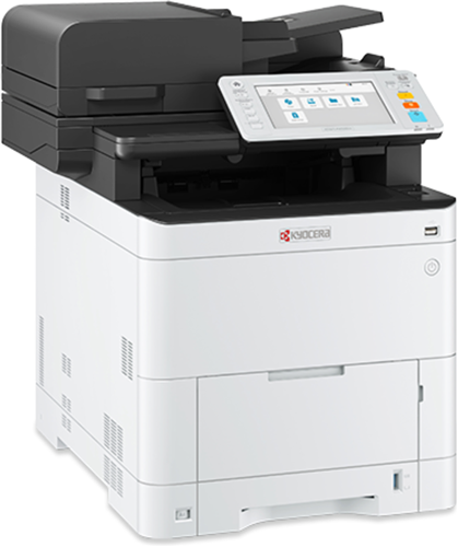 Print, Duplex, 1200dpi resolution, Scan, Copy, Fax, USB/Gigabit Ethernet, 40ppm (Mono), </br>Starter Toner[~6,000 Pages Black, ~5,000 Pages Colour], TK5384 Black Toner [TK-3584K, KY6062, ~13,000 Pages], TK5384 Cyan Toner [TK-3584C, KY6063, ~10,000 Pages], TK5384 Magenta Toner [TK-3584M, KY6064, ~10,000 Pages], TK5384 Yellow Toner [TK-3578Y, KY6065, ~10,000 Pages], </br>PF-5150 Paper Feeder [550 Sheets, A4], </br>IB51 Wireless Network Card [KC2452], </br>2 year onsite warranty standard. </br>