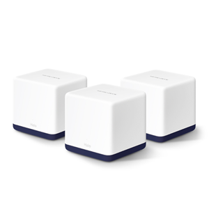 AC1900 Whole Home Mesh Wi-Fi System</br>SPEED: 600 Mbps at 2.4 GHz + 1300 Mbps at 5 GHz</br>SPEC: 3× Internal Antennas, 3× Gigabit Ports per Unit (WAN/LAN auto-sensing)</br>FEATURE: Halo APP, Router/AP Mode, One Unified Network, Seamless Roaming, Easy Expansion, Parental Controls, Qos, IPTV, IPv6, MU-MIMO, Beamforming, Smart Connect, 3PK</br>