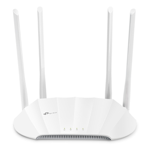 Supports Access Point, Range Extender, Multi-SSID, and Client modes, Captive Portal, 4x fixed antennas