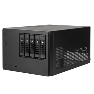 SST-CS351 G49CS351B000020 Case Storage, 5bay 3.5"/2.5" hot-swap, M-ATX MB, ATX PSU, Plastic front bezel, Steel body, 2*USB 3.0 Type A, 1*USB3.1 Gen 2 Type C, 14.5"expansion card capable, Black</br>Hot-swap drive trays support up to five 3.5" or 2.5" SAS-12G / SATA-6G drives. </br>Supports 8 x 2.5" hard drive and up to 7 x 3.5" hard drives. </br>Accommodates Micro-ATX motherboard and ATX PSUs. </br>Supports up to 368mm (14.5") expansion cards. </br>Front I/O includes USB Type-C x 1, USB 3.0 x 2, combo audio x 1.