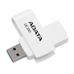 64GB USB3.2 Gen 1, USB Type-A, 9g, 58x20x13mm White Swivel UFD