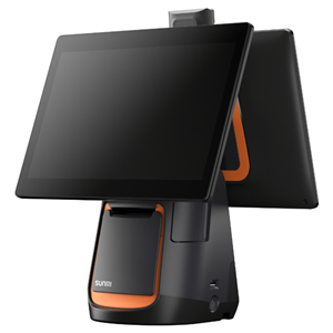15.6" PCAP Touchscreen + 10.1 customer display, 5x USB, 1x RJ11 Serial, 1x RJ12 Cash drawer, 1x LAN, WiFi 2.4 & 5Ghz, 1x Audio jack, 80mm printer w/ cutter, Sunmi OS with Sunmi app store. Supports app install via APK.</br></br>https://www.sunmi.com/en-US/t2s/