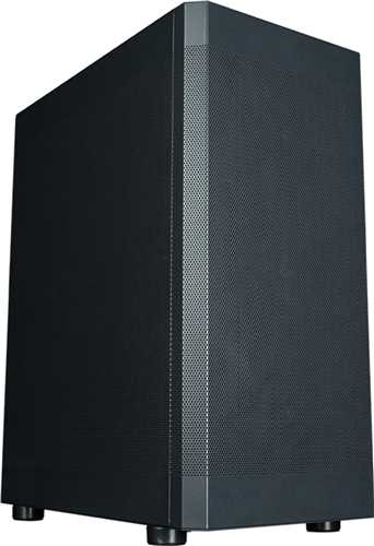 ATX Mid Tower PC Case</br>, 6x120mm fans</br>, Full mesh design, 2x 3.5"(Combo), 2x 2.5", Max VGA 320mm</br>, Max Cooler 170mm, 396(D) x 225(W) x 484(H)mm Black</br></br>