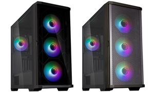 ATX Mid Tower PC Case</br>, 4x120mm infinity mirror ARGB fans</br>, Mesh front , tempered glass side panels, Max VGA 395mm</br> vertical GPU bracket included, Max Cooler 173mm, 481(D) x 220 (W) x 488 (H) mm Black</br></br>