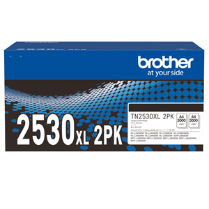 Compatible With: HLL2400DW, HLL2865DW, MFCL2920DW, HLL2460DWXL, MFCL2820DW, DCPL2640DW</br>Yield ~ 3000pg Toner Yield x 2