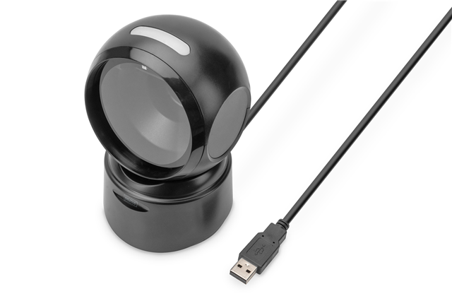 1D 2D Barcode Scanner Desktop</br>Omni-directional bar code scanner with a scanning performance of up to 200 scans/s and elegant design for reliable use in checkout areas of pharmacies, supermarkets and other retail facilities