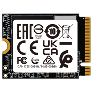 M.2 2230 PCIe Gen4x4, 1TB capacity, Internal Solid State Drive, Read/write up to 5000/3700MB/s, 5 year/300TBW Warranty</br>Dimensions (L x W x T): 30 x 22 x 2.05mm