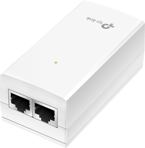 "24V Passive PoE Injector Adapter</br>PORT: 1&times; Gigabit PoE Port, 1&times; Gigabit Non-PoE Port</br>SPEC: Data and Power Carried over The Same Cable, 24V Power Input, 12 W PoE Power, Plastic Case"</br>
