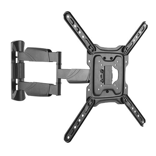 The LPA50-443AL is a full-motion wall mount for most 23''-55'' LED, LCD flat panel TVs up to 35kg/77lbs. The lengthened arm can be stretched up to 615mm for a full range of movement to perfectly position your screen display - swivel up to 90° left or right and -15°~+5° tilt. This pre-assembled arm comes complete with integrated cable management and decorative covers to ensure an elegant and tidy look. Its built-in level adjustment offers 3° clockwise and counterclockwise turning to ensure it is perfectly level. Compatible with VESA hole up to 400x400.