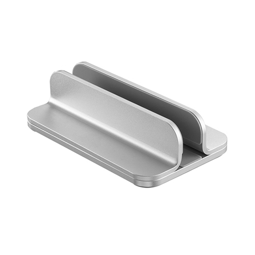 The AR-9S laptop holder helps to build up a neat and organized space for your desk. The vertical laptop dock is made of a sturdy aluminum alloy, which is both scratch-resistant and durable. Non-toxic and non-slip silicone mats within the grooves protect your laptop while the silicone base pad provides increased stability. Best of all, the AR-9S easily adjusts to the thickness of a variety of laptops.