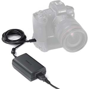 USB-C Power Adapter for EOS R, RP, R6, R5, R5C</br></br>Note for EOS R5C: This USB-C power adapter will only work for 8K60P with RF lenses, EF adapted shooters have to use the DR-E6C