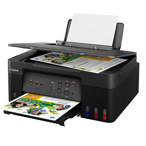Print/Scan/Copy, USB/WiFi, 11ipm (Mono), 6ipm (Colour), No-Spill Ink Refill bottles. GI61BK Black Ink Bottle [~6000 Pages], GI61C Cyan Ink Bottle [~7700 Pages], GI61M Magenta Ink Bottle [ ~7700 Pages], GI61Y Yellow Ink Bottle [ ~7700 Pages], Windows and MacOS, Endurance
