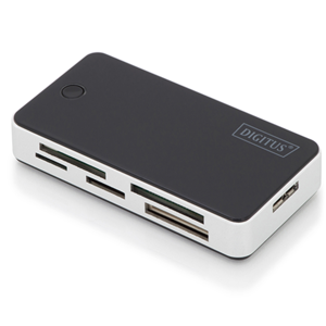 The DIGITUS USB 3.0 "All-in-One" card reader enables you to transfer your digital content to a PC or Mac in a very fast and easy way. The product gives you the ability to use nearly every type of memory card.