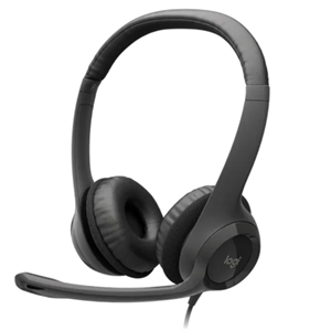 Stereo Headset, Rotating boom mic, USB connection, 1.8m cable. 20Hz - 20kHz Headset Response, 100Hz - 10kHz Microphone Response