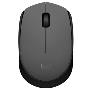 Wireless Grey/Black Optical Mouse, Nano Wireless Receiver, 3 Buttons, 1x AA Battery (Included), Up to 12 month battery life
