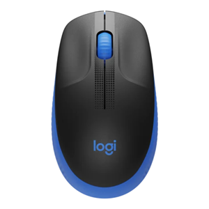 Logitech M190 is a large-size wireless mouse with a comfortable contoured design that follows the natural curve of medium to large hands. Battery life: 18 months.