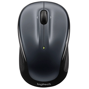 Logitech M325s Wireless Mouse, 2.4 GHz includes Logitech Nano Reciever (Unifying Compatible, sold seperately), 5 Buttons - Dark Silver