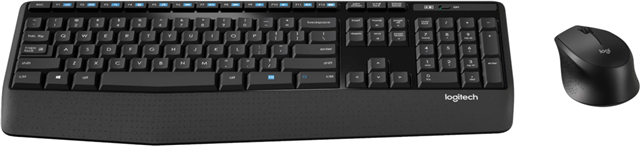 Wireless Desktop Kit, Nano USB Receiver, 12 Enhanced F-Keys, Full Size Keyboard, Mouse: 1x AA Battery (Included), Keyboard: 2x AAA Batteries (Included), Up to 12 month mouse battery life, up to 48 month keyboard battery life, Spill Resistant