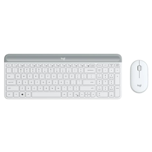 Slim Wireless Keyboard and Mouse Combo MK470</br>Colour White, USB receiver, quiet (90% noise reduction)</br>Mouse 1x AA battery (up to 18 months battery life)</br>Keyboard 2x AAA battery  (up to 36 months battery life)</br>