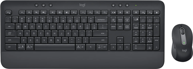 Wireless Desktop Kit, Connect with ultra secure Logi Bolt USB receiver or Bluetooth. 24-month mouse battery, 36-month Keyboard.