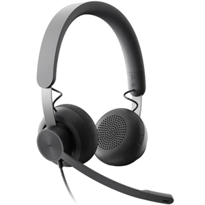 High Quality Business Headset specifically for use with Microsoft Teams. Wired, 1.9m. Premium 40mm audio driver. Noise Cancelling Microphone. USB Type-C or Type-A Connection, Inline Controls, Indicator LED, Padded Headband and Earpads